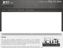 Tablet Screenshot of elitecleaninglv.com